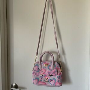 Pink Heart Patterned Women's Bag
